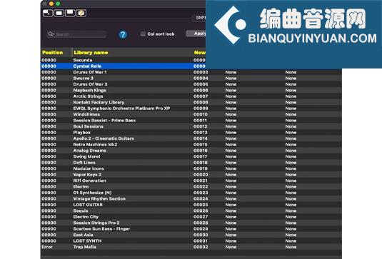 康泰克音色库管理编辑工具 Kontakt Library Utility v2.4.0 For MacOS