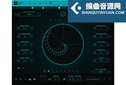 节奏Midi生成器 Mario Nieto Harmony Bloom v1.3.1 R2R Win