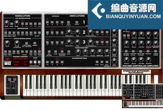 模拟合成器 Memorymoon Synthesizer v2.0.0 MOCHA Win