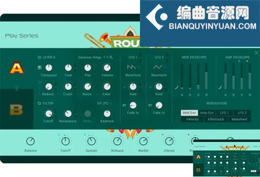 嘻哈综合音色库 Native Instruments Play Series Roux