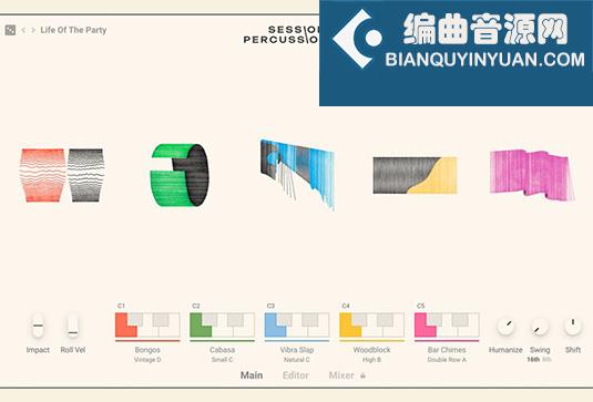节奏打击乐音色 Native Instruments Session Percussionist