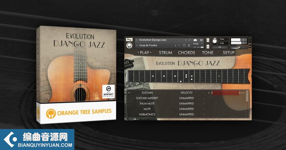 原声爵士吉他 – Orange Tree Samples Evolution Django Jazz KONTAKT-DECiBEL