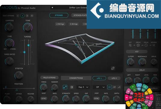 物理建模琴弦合成器 Physical Audio Modus v1.4.1 Win