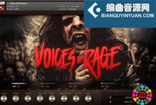 金属核人声音色 Soundiron Voices Of Rage 2