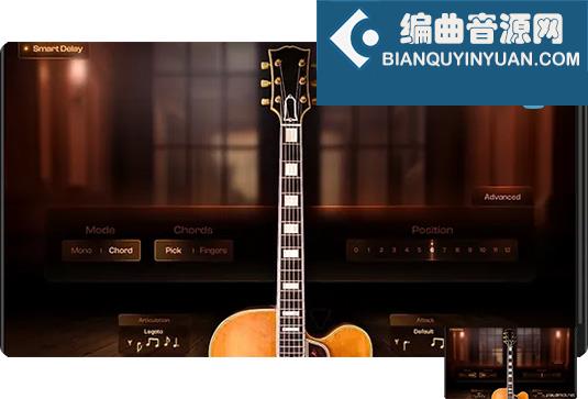 爵士木吉他音色库 Straight Ahead Samples JB-145 Archtop Guitar v1.3