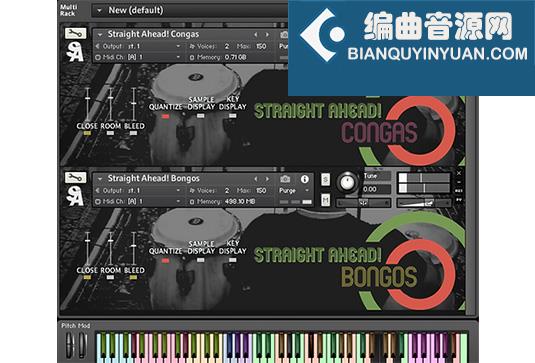 邦戈鼓和康加鼓 Straight Ahead Samples SA! Bongos & Congas