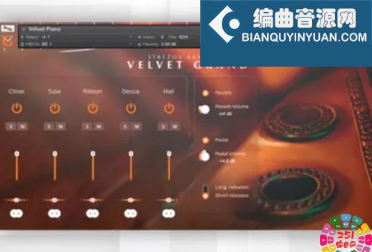 天鹅绒大钢琴音色库 Strezov Sampling Velvet Grand