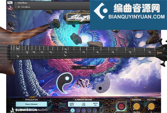 前卫金属电贝斯音色库 SubMission Audio ShinzBass
