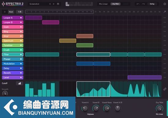 多效果处理音序器插件 Sugar Bytes Effectrix 2 v2.0.4 WIN