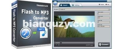 专业的Flash转换器 – ThunderSoft Flash to MP3 Converter 4.3.0 WIN