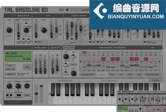 低音合成器 Togu Audio Line TAL-BassLine-101 v3.9.4 MacOS-MORiA
