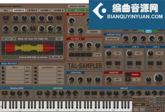 采样合成器 Togu Audio Line TAL-Sampler v4.7.1 R2R