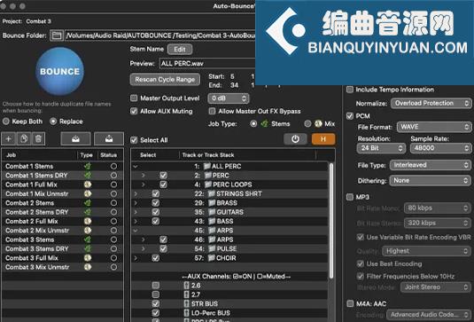 Logic Pro自动导出辅助软件 Tom Salta Auto-Bounce MacOS