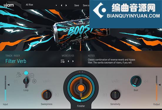音色过渡和张力效果器 uJAM Finisher BOOST v1.4.0