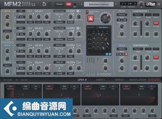 顶级数字延迟插件 – Uhe MFM2 2.5.0 Win/macOS/Linux