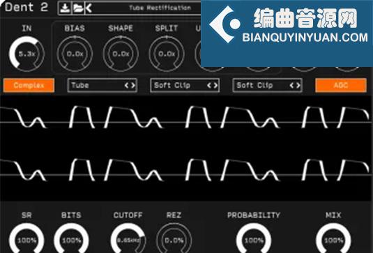 失真效果器 Unfiltered Audio Dent 2 v2.4.1 TC Win