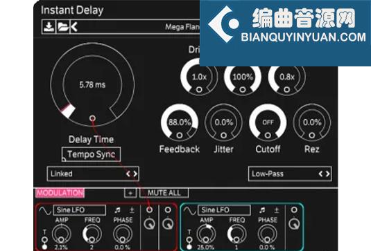 延迟效果器 Unfiltered Audio Instant Delay v1.3.1 TC Win