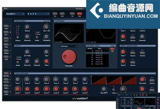 模拟合成器 Waldorf Music Microwave 1 v1.1.0 BUBBiX Win
