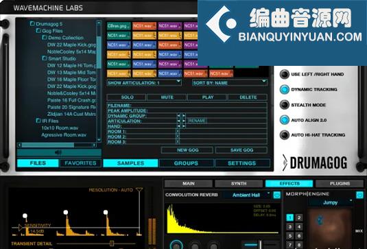 鼓音色替换插件 WaveMachine Labs Drumagog 5 v5.5.4 R2R Win