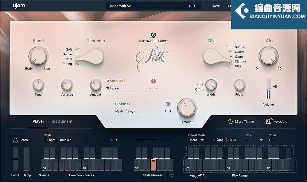 虚拟尼龙弦吉他音源 UJAM Virtual Guitarist SILK 2 v2.4.0