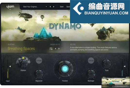 动画音景氛围效果器 uJAM Finisher DYNAMO v1.3.1 MacOS-MORiA