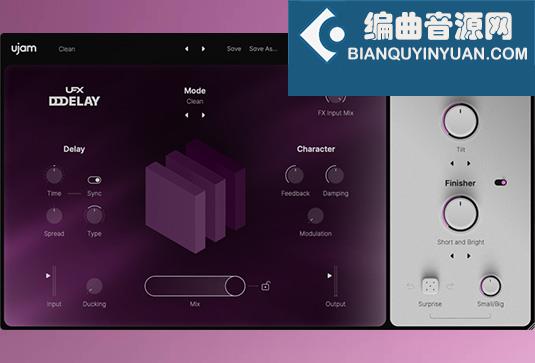 延迟回声效果器 uJAM UFX DELAY v1.0.0 MacOS-MORiA