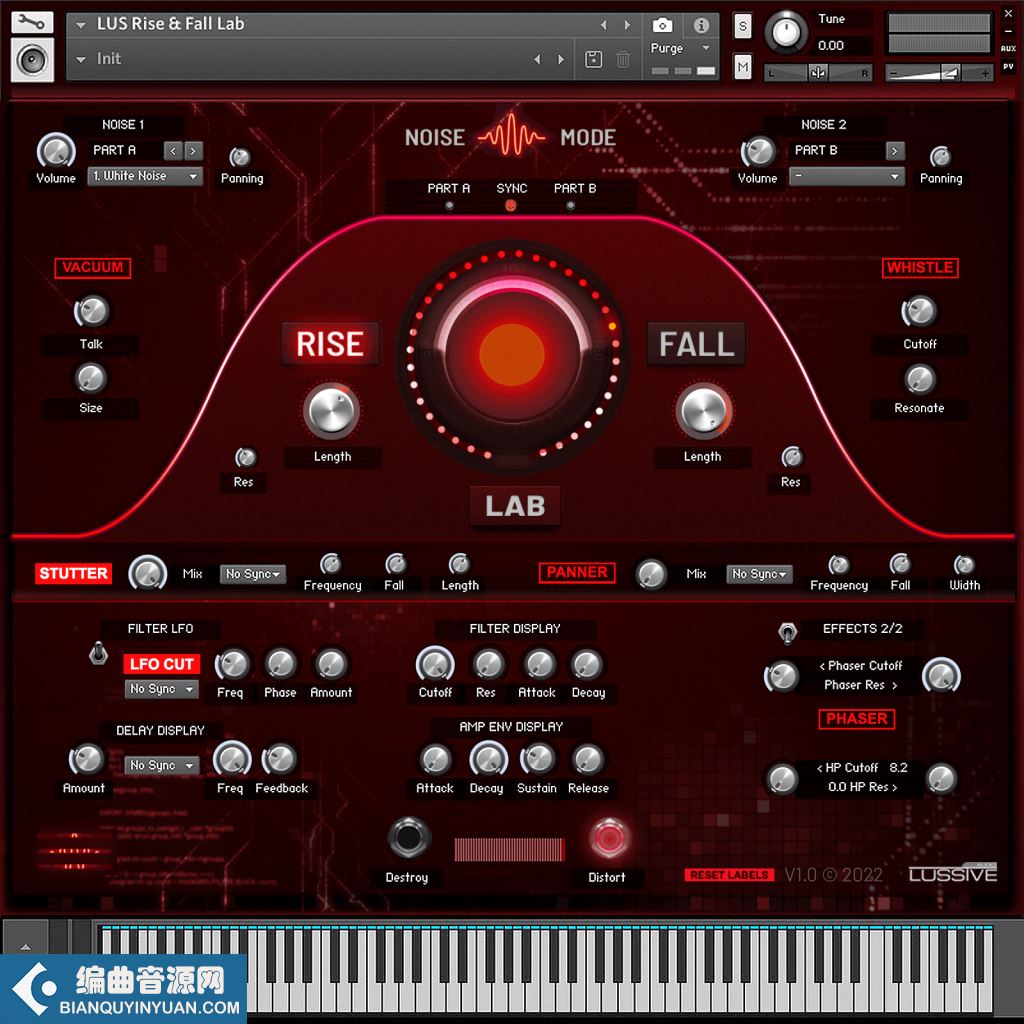 升序降序音效 – Lussive Audio Rise & Fall Lab v1.0 KONTAKT