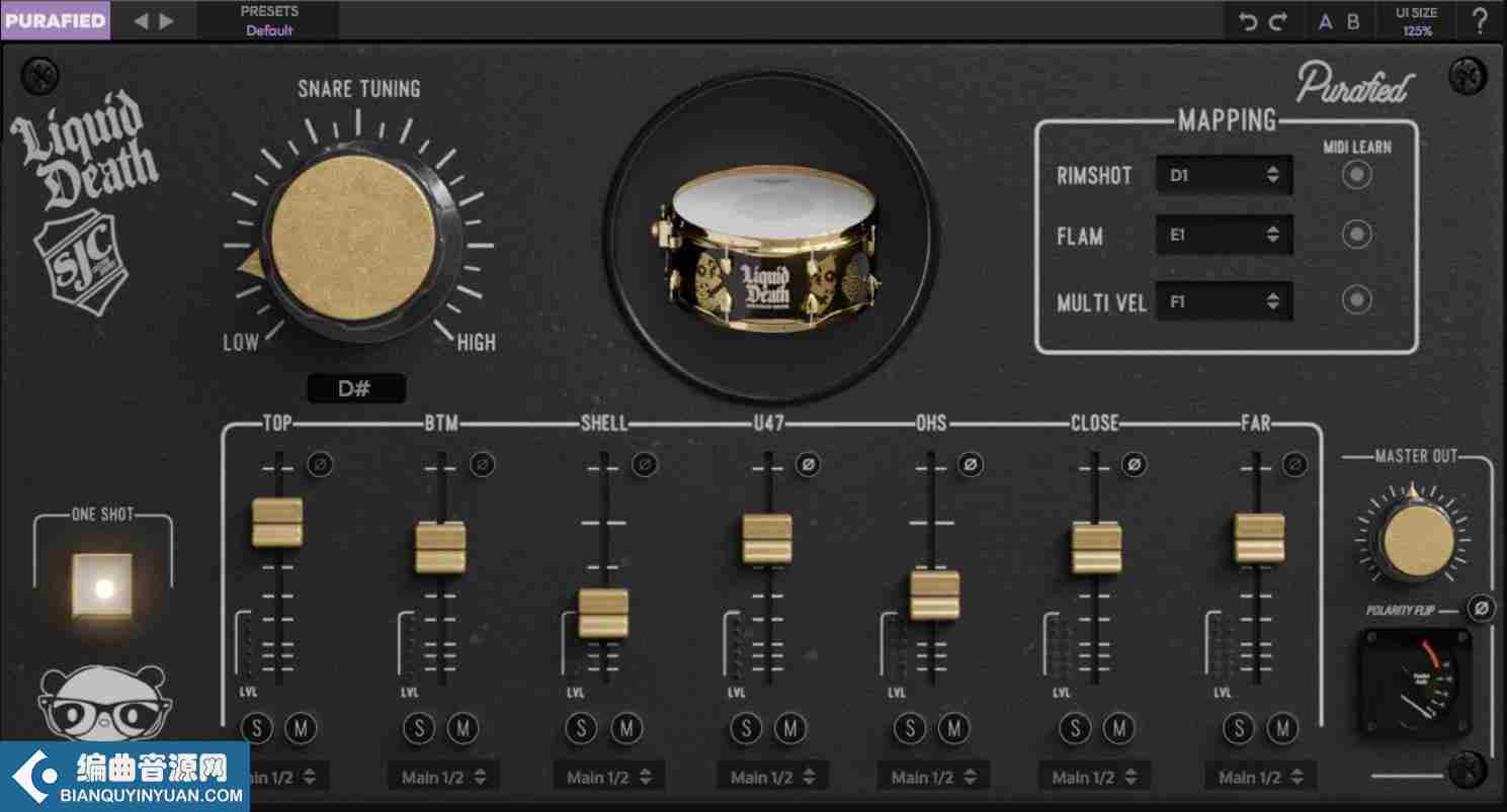 死亡军鼓 – Purafied Audio Liquid Death Snare v1.0.2 WIN MAC