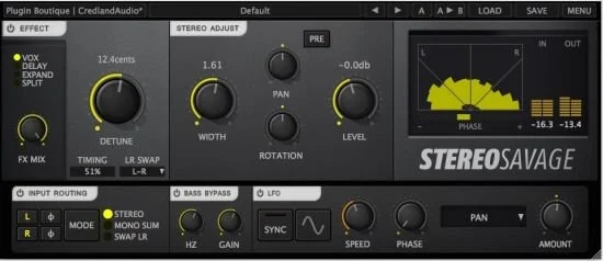 立体声增强效果器 – Credland Audio StereoSavage 1.3.5 WIN