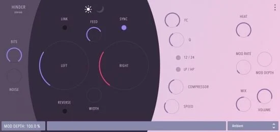 延迟效果器 – Intertia Sound Systems Hinder v1.0.0 WIN