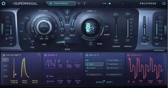滤波器插件 – Polyverse Music Supermodal v0.5.0 WIN