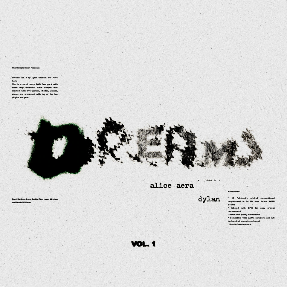 Sample Plug Dreams vol. 1 by Dylan Graham and Alice Aera (Compositions and Stems) WAV-FANTASTiC