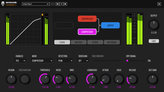 多级动态处理器 – Venomode Complexer 2.0.5 Win/macOS/Linux