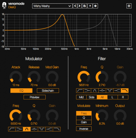 单频段动态EQ滤波器 – Venomode DeeQ 1.2.0 Win/macOS/Linux