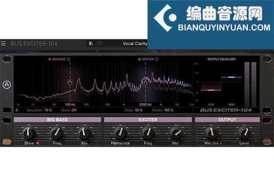 总线音频信号增强插件 Arturia Bus EXCITER-104 v1.0.0 MacOS-MORiA