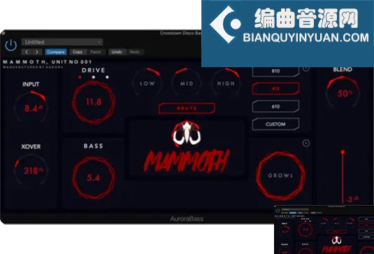 吉他贝司效果器 Aurora DSP Mammoth v1.6.0