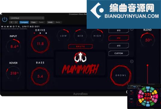吉他贝司效果器 Aurora DSP Mammoth v1.6.1