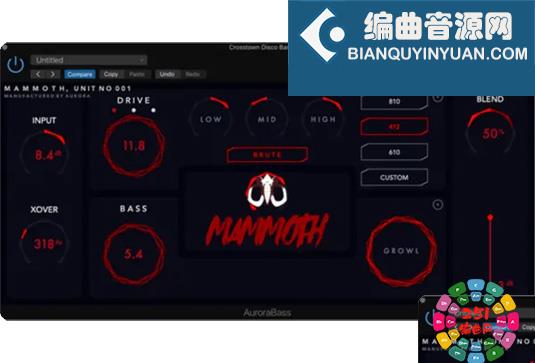 吉他贝司效果器 Aurora DSP Mammoth v1.6.0 R2R Win