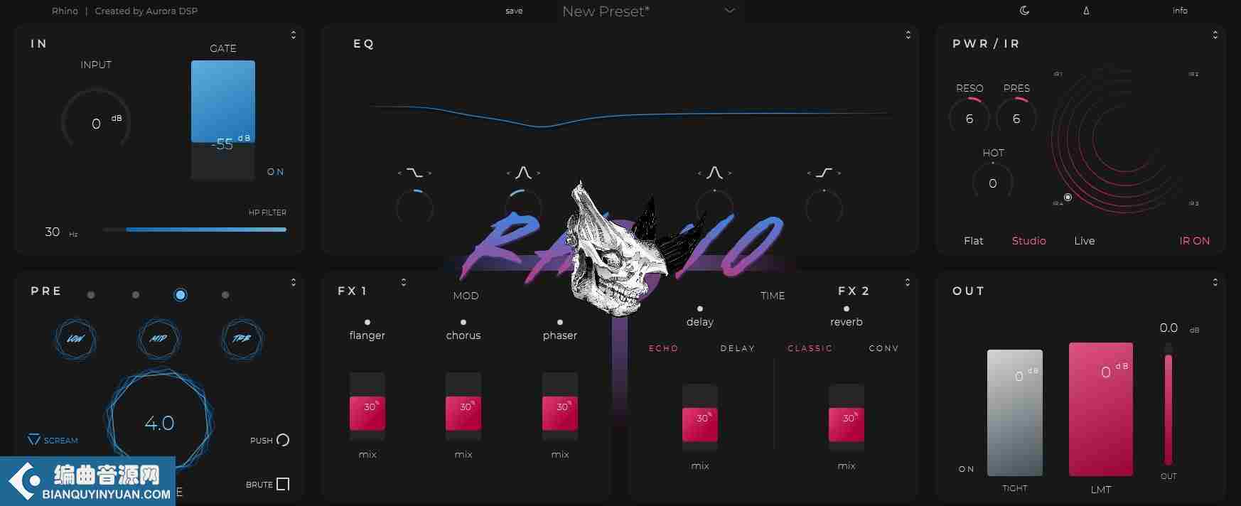 吉他插件 – Aurora DSP Rhino 1.5 WIN