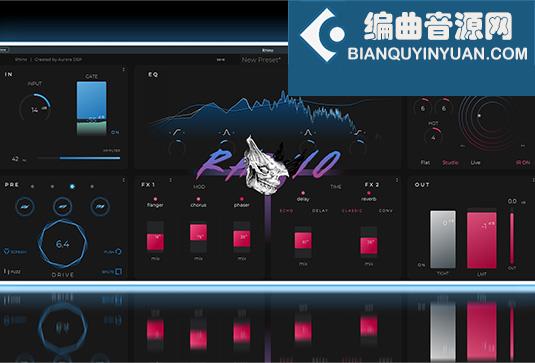 吉他效果插件 Aurora DSP Rhino v1.6.0 R2R Win