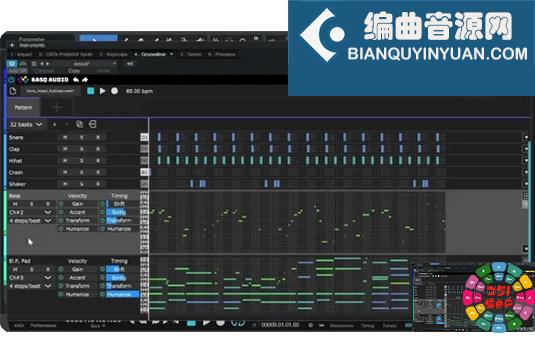 节奏MIDI音序器插件 BASQ AUDIO Grooveliner v1.5.0 R2R Win