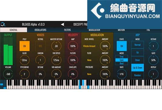 模拟合成器 BLEASS Alpha v1.5.0 TC Win