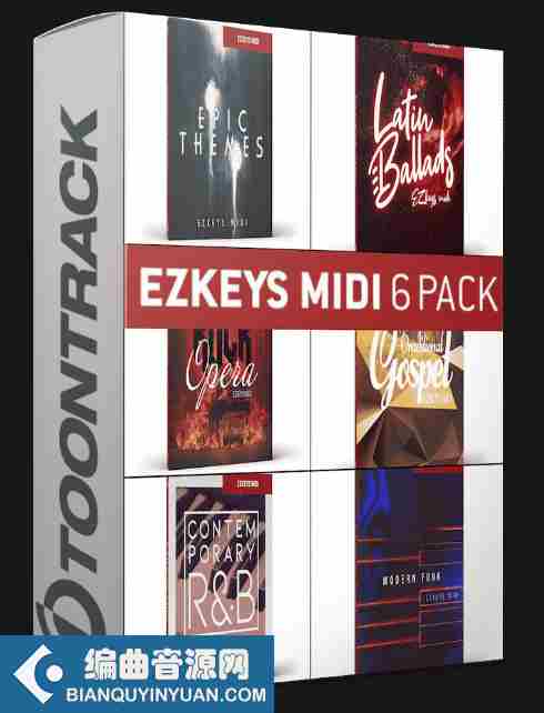 EZKEYS MIDI 预制文件包 6 合集 WIN MAC