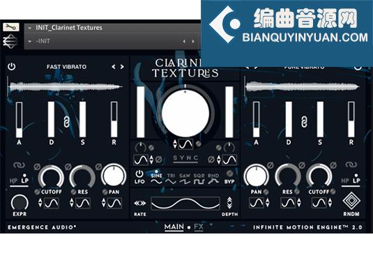电影神韵木管 Emergence Audio Clarinet Textures v2.0.0