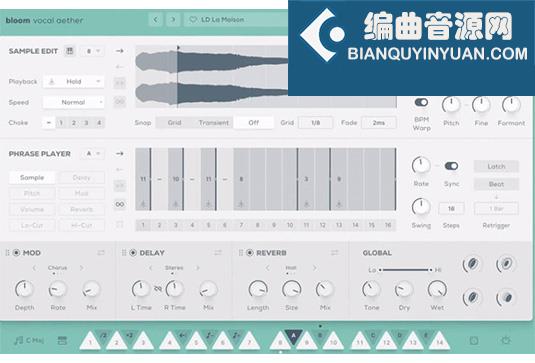 人声采样插件 Excite Audio Bloom Vocal Aether v1.1.0 R2R