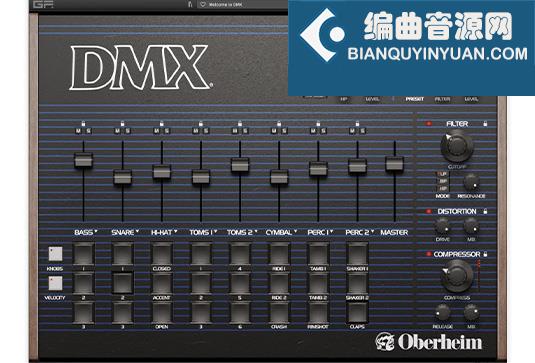 模拟鼓机合成器 GForce Software DMX v1.0.0 MacOS-MORiA