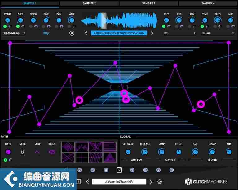 粒状变形绘图采样器 – Glitchmachines Palindrome v. 1.3.0 Win/Mac