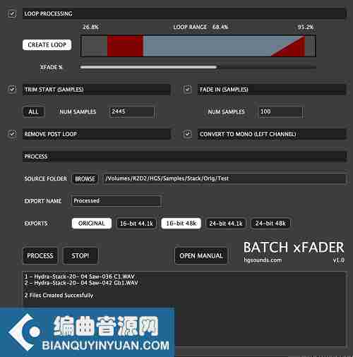 Homegrown Sounds Batch xFader v1.0 macOS