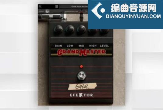 英式失真踏板效果插件 Kuassa Efektor Grandmaster v1.0.0 R2R Win