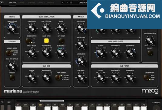 低音合成器 Moog Music Mariana v1.0.2 Win